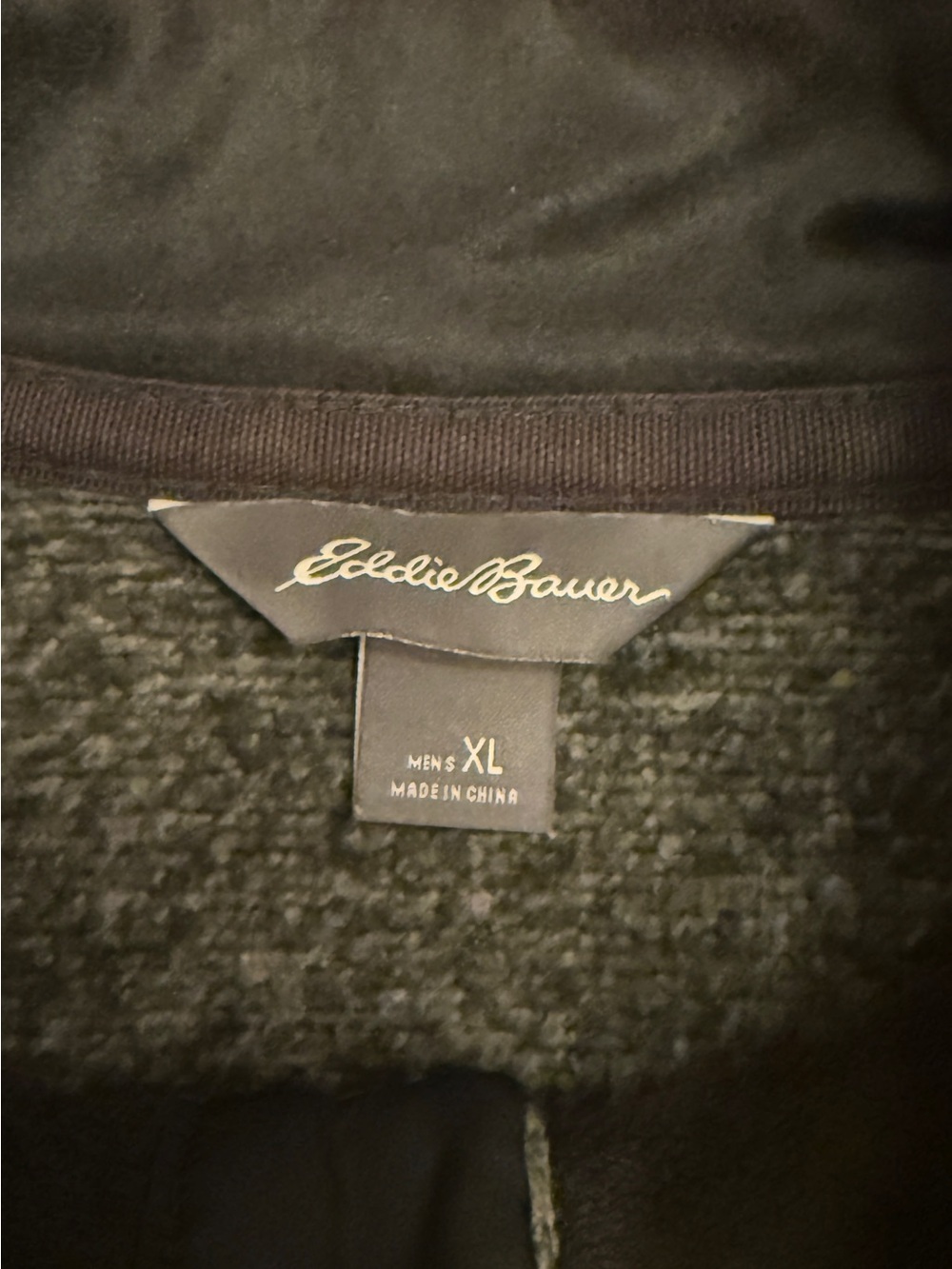 Eddie Bauer Men’s XL Snap Neck Fleece Pullover Sweater Gray Heather - Picture 8 of 9